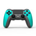 NK Controller für PS4 / PS3 / PC/Handy, kabellos, mit Dualshock, 6-Achsen-Erkennungsfunktion, LED-Licht, Touch-Panel, Kopfhörereingang, Ladekabel im Lieferumfang enthalten, Blau