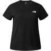 T-Shirt THE NORTH FACE "W PLUS S/S SIMPLE DOME TEE", Damen, Gr. 3X (54/56), schwarz (tnf schwarz), Jersey, Obermaterial: 60% Baumwolle, 40% Polyester, unifarben, sportlich, Rundhals, Kurzarm abgesteppt, Shirts, in großen Größen