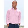 Langarmhemd H.I.S, Herren, Gr. XXL (45/46), N-Gr, rosa, Web, Obermaterial: 100% Baumwolle, unifarben, casual, regular fit, Rundhals, Langarm Manschette, Hemden, mit Kentkragen, Oxford-Qualität aus reiner Baumwolle