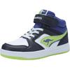 Sneaker KANGAROOS "K-CP Hogan EV", Gr. 36, blau (blau, lime), Textil, Synthetik, sportlich, Schuhe, mit Klettverschluss