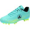 Fußballschuh JAKO "J-SFG Skill", Gr. 34, blau (türkis, lime), Synthetik, sportlich, Schuhe, für Rasen