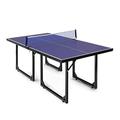 Ping-Pong Table Tennis Table Folding Multi-Use Foldable Midsize Removable Compact with Ping Pong Net,Indoor And Outdoor Sports Equipment, Party Toys