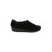 Aerosoles Flats: Slip-on Wedge Classic Black Print Shoes - Women's Size 8 1/2 - Round Toe