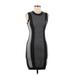Susana Monaco Casual Dress - Bodycon: Gray Marled Dresses - Women's Size Medium