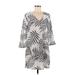 Apt. 9 Casual Dress: Ivory Print Dresses - Women's Size Medium