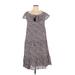 Tory Burch Casual Dress: Blue Print Dresses - Women's Size Small