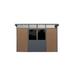 Leisure Season Wood Plastic Composite Heavy Duty Storage Shed w/ Double Doors in Brown | 88 H x 137 W x 84 D in | Wayfair WPC110757MB