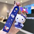 Porte-clés de dessin animé mignon Sanurgente porte-clés Hello Kitty porte-clés de voiture KT Cat