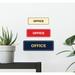 Signs ByLITA Office Sign Plastic in Yellow/Black | 2.75 H x 7 W x 1 D in | Wayfair STNOFF-BLKGM