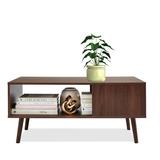 George Oliver Kilar Coffee Table Wood in Brown | 17.5 H x 39 W x 19.75 D in | Wayfair A724698AFCF44A7BBA2C9392E7BD4285