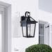 Williston Forge Jerlean Wall Light Glass/Metal in Black | 13.39 H x 7.64 W x 6.69 D in | Wayfair 469CF30D457B45C99852BBE8B68EC719