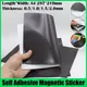 Autocollant de feuille de caoutchouc magnétique souple ruban adhésif auto-adhésif image photo