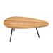 Everly Quinn Chiswick Coffee Table Wood/Metal in Black/Brown | 17.1 H x 42.5 W x 22.2 D in | Wayfair 75238EF8249B40BEB9FF906CF88209D4