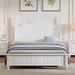 Darby Home Co Zerkle Slat Bed Wood in White | 43.3 H x 56.2 W x 79.9 D in | Wayfair 439C3E0B67BD417A9735E0D72854ECCC