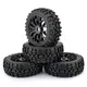 Pneus Bumosquito tout-terrain RC roue hexagonale pour ARRMA Traxxas Redcat Team Losi Kyosho VRX