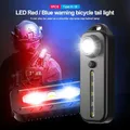 Mini lampe de poche LED aste par USB pour vélo lampe de poche portable lampe porte-clés feu