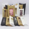 Boîte-cadeau en papier vierge bricolage Mutmovies-Boîte-cadeau en papier kraft/blanc/noir avec