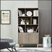 Corrigan Studio® Maiyer Storage Bookcase Wood in Brown | 67.4 H x 35.5 W x 13.9 D in | Wayfair ACEBE11D7C2148E7BCDDB0C004545860