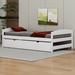 Wildon Home® Duoc Twin Size Platform Bed w/ Twin Size Trundle Wood in White | 22.1 H x 40.6 W x 77.4 D in | Wayfair