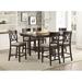 Gracie Oaks Jacquelien Square 54" L x 54" W Dining Set Wood in Brown | 36 H x 54 W x 54 D in | Wayfair C6ED1C5BFDFE4509A5673C36ACDAA626