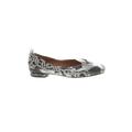 Franco Sarto Flats: Gray Snake Print Shoes - Women's Size 7 - Round Toe