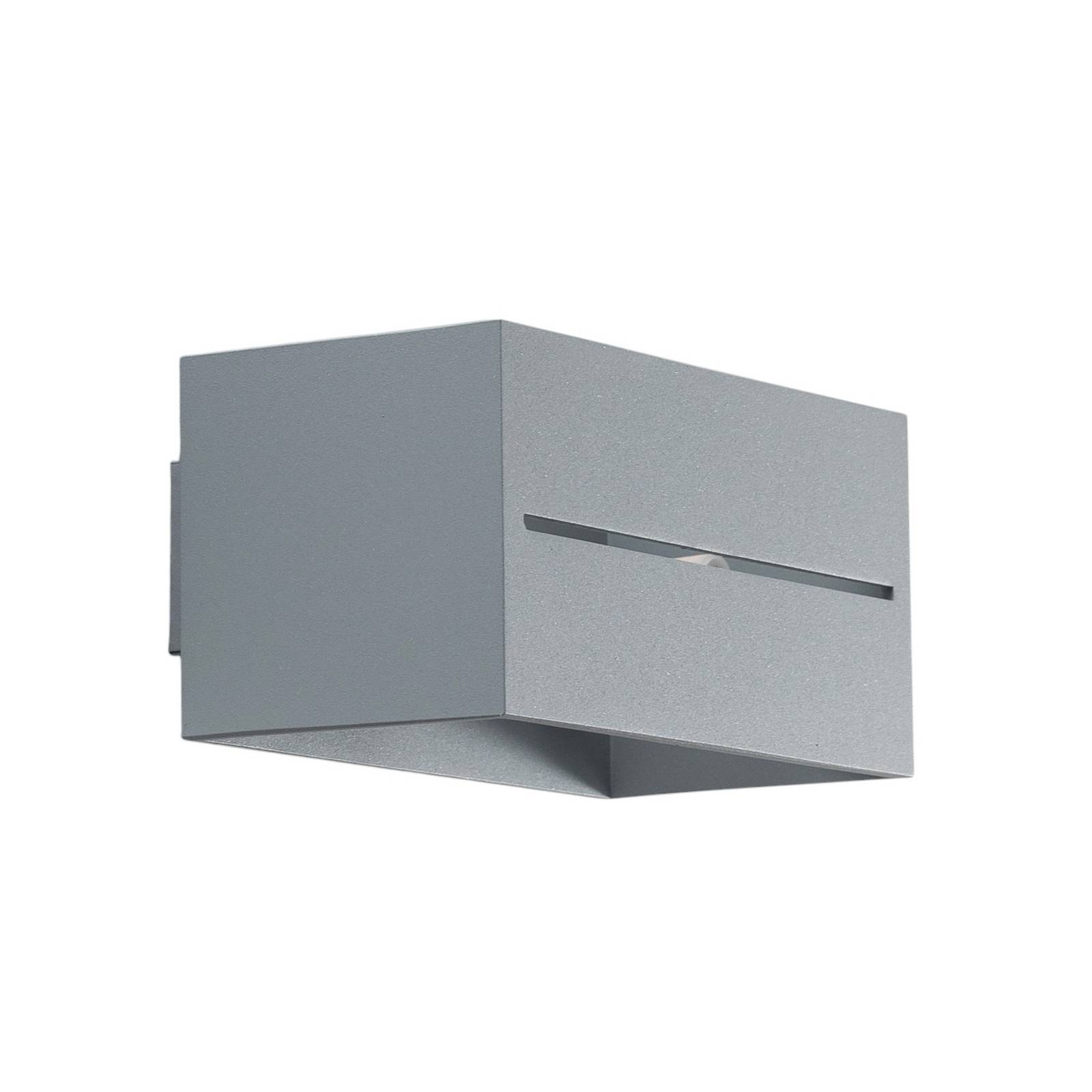 Wandlampe Aceline Euluna, dimmbar, alu / grau / zink, für Wohn- / Esszimmer, Metall, Modern, Wandleuchte, Wandlampe Innen