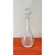 Retro Lead Crystal Glass Decanter With Stopper, Vintage Cut Glass Decanter
