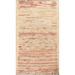 Striped Contemporary Gabbeh Kashkoli Wool Area Rug Hand-knotted Carpet - 2'4" x 4'0"