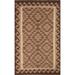 Flat-weave Geometric Kilim Reversible Area Rug Oriental Wool Carpet - 3'0" x 5'2"