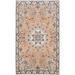 Vegetable Dye Floral Nain Persian Area Rug Hand-knotted Wool Carpet - 2'11" x 4'6"