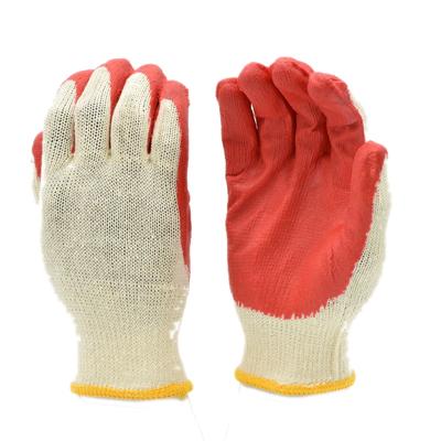 G & F Products Latex Dipped Work Gloves, Red, 10 Pairs - Large