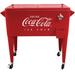 Leigh Country CP 98121 Coca-Cola Metal 80 Qt. Outdoor Patio Cooler - Red