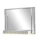 Da Vinci Modern Style Square Shape Mirror Made with Wood & LED Lights - Silver