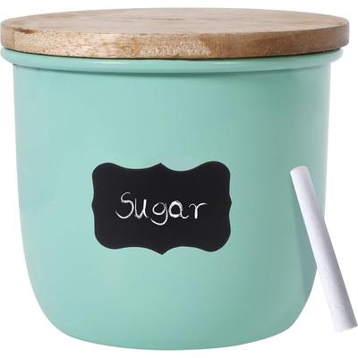 Food Storage Jar Canister with Airtight Wooden Lid