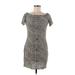 Shein Casual Dress - Mini: Brown Leopard Print Dresses - Women's Size 8