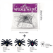 Halloween Spider Web Decoration Stretchable Web with Fake Spiders Bats