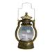 Battery Powered Vintage Hurricane Lantern LED Lamp with Dimmer Switch Plastic Material Hanging Lantern for Outdoor Patio