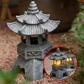 Lights ZKCCNUK Outdoor Pagoda Garden Statue Solar Statue Garden Decoration Outdoor Garden Lantern Led Garden Lights With Simulated Pagoda for Camping Sports Outdoors on Clearance