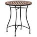 Mosaic Bistro Table Brown 23.6 Ceramic