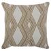 22 X 22 Beige Zippered Handmade Geometric Indoor Outdoor Throw Pillow