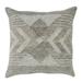 22 X 22 Gray Zippered Handmade Abstract Indoor Outdoor Throw Pillow