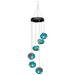 Cyinyin Bird Feeders for Outdoors Hummingbird Feeder Wind Chime 23.62 Cardinal Bird Feeders for Outside Gifts for Bird Watchers Blue