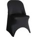 6 Pack Stretch Spandex Folding Chair Cover Black