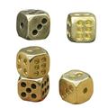 5 Pcs Pure Copper Dice Toy Dice for Couples Metal Dice Weighted Dice Solid Copper Dice Exquisite Small Dice Lovers