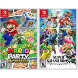Mario Party Superstars and Super Smash Bros. Ultimate Two Game Bundle - Nintendo Switch