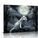 JEUXUS Wolf Poster - Wolf Wall Art - Wolf Pictures - Wolf Paintings - Wolf Canvas - Wolf Wall Decor - Wolf Prints - Cool Wolf Posters - Wolf Room Decor - Animal Posters