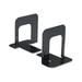 UNV54051 4-3/4 In. X 5-1/4 In. X 5 In. Heavy Gauge Steel Standard Economy Bookends - Black (1 Pair)