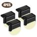 4/8PCS Solar Powered LED Deck Light Outdoor Garden Path Stairs Step Fence Lamp