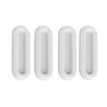 Clearance! Nomeni Cabinet Handles 4Pc Punch Sliding Door Self Adhesive Handle Window Glass Door Kitchen Door Cover Door Sliding Door Handle Double Sided Adhesive Paste Tools White