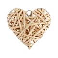 Baade Heart Shaped Pendant 4PCS Willow Woven Pendant Heart-shaped Rattan Woven Hanging Pendants Heart-shaped Rattan Woven Pendants Large Colorful Hanging Decorations for Bar Living Room Size 15CM
